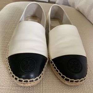 Tory Burch Leather Colorblock Espadrilles SZ 9.5